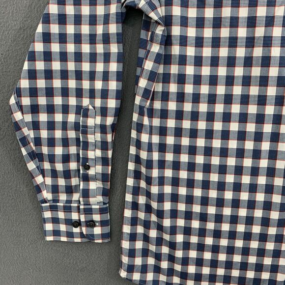 Jos. A.Bank Button Down Shirt Mens Medium Long Sleeve Tailored Fit Gingham Check - Picture 4 of 16